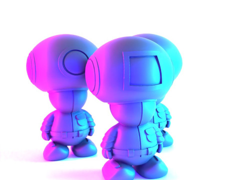 3D Printing Squid Games Toad Trooper Mario Bros toy 3D Model