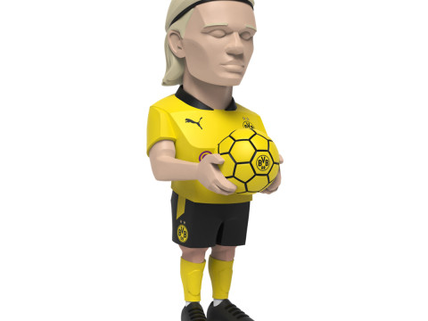 3D Printing Erling Haaland Puma Borussia Dortmund BVB toy Modèle 3D