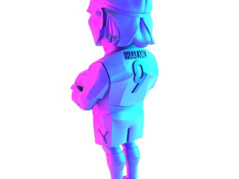 3D Printing Erling Haaland Puma Borussia Dortmund BVB toy 3D Модель