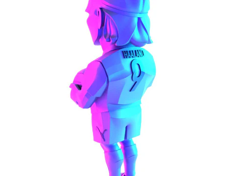 3D Printing Erling Haaland Puma Borussia Dortmund BVB toy 3D Model