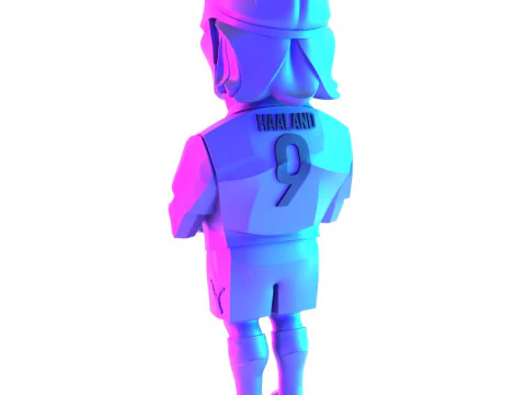 3D Printing Erling Haaland Puma Borussia Dortmund BVB toy 3D Model