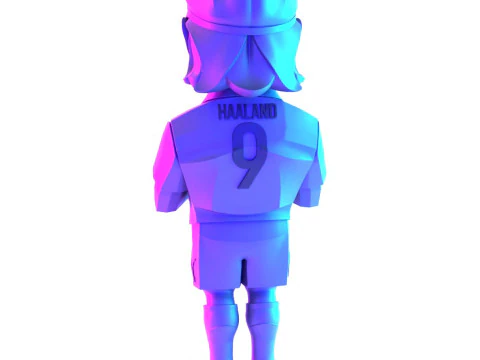 3D Printing Erling Haaland Puma Borussia Dortmund BVB toy 3D Model