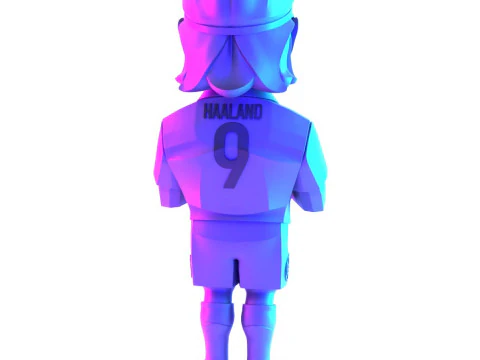 3D Printing Erling Haaland Puma Borussia Dortmund BVB toy 3D Model