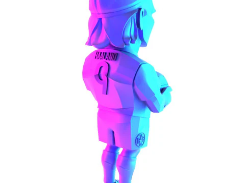 3D Printing Erling Haaland Puma Borussia Dortmund BVB toy 3D Model