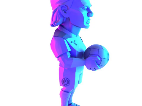 3D Printing Erling Haaland Puma Borussia Dortmund BVB toy 3D Model