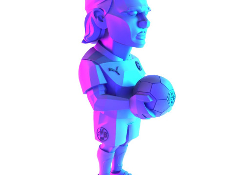3D Printing Erling Haaland Puma Borussia Dortmund BVB toy 3D Модель