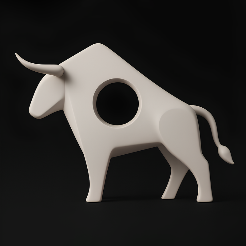 3D Printing Bull Minimalist Decoration toy 3D 모델 .c4d .max .obj .3ds .fbx .stl .blend 