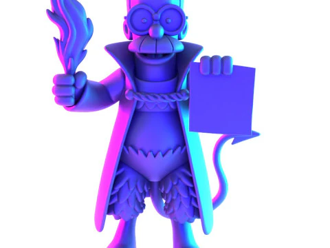 3D Printing Devil Ned Flanders toy 3D Model