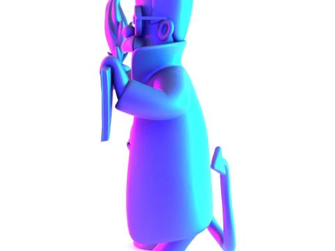 3D Printing Devil Ned Flanders toy 3D Model