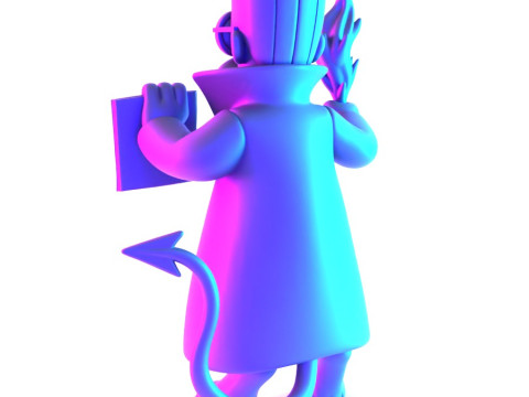 3D Printing Devil Ned Flanders toy Modelo 3D
