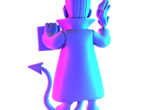 3D Printing Devil Ned Flanders toy 3D Model