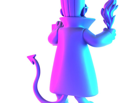3D Printing Devil Ned Flanders toy Modelo 3D