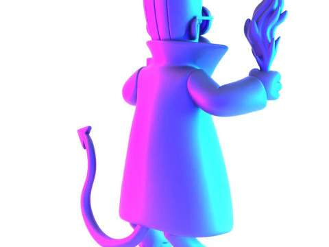 3D Printing Devil Ned Flanders toy 3D Model