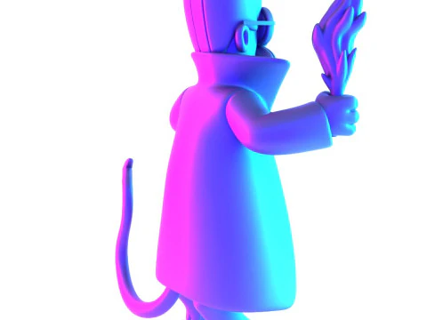 3D Printing Devil Ned Flanders toy 3D Model