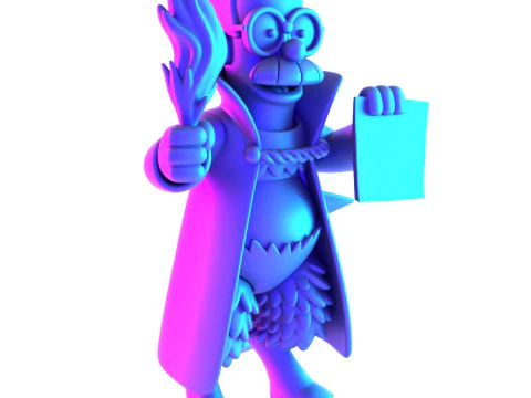 3D Printing Devil Ned Flanders toy 3D Model