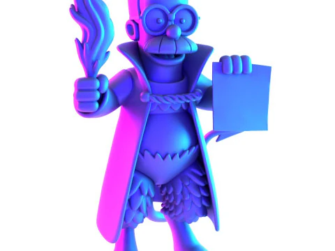3D Printing Devil Ned Flanders toy 3D Model