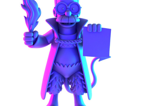 3D Printing Devil Ned Flanders toy Modelo 3D