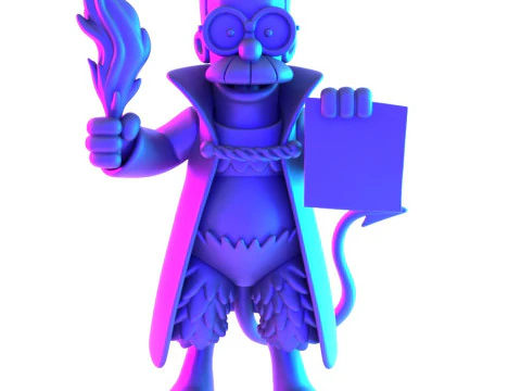 3D Printing Devil Ned Flanders toy 3D Model