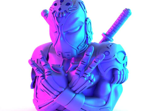 3D Printing Aztec Deadpool Mexican Maya toy 3D Model