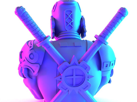 3D Printing Aztec Deadpool Mexican Maya toy 3D Model