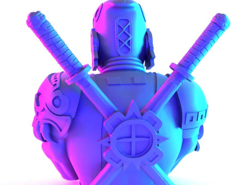 3D Printing Aztec Deadpool Mexican Maya toy 3D Model