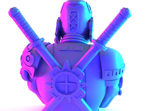 3D Printing Aztec Deadpool Mexican Maya toy 3D Model