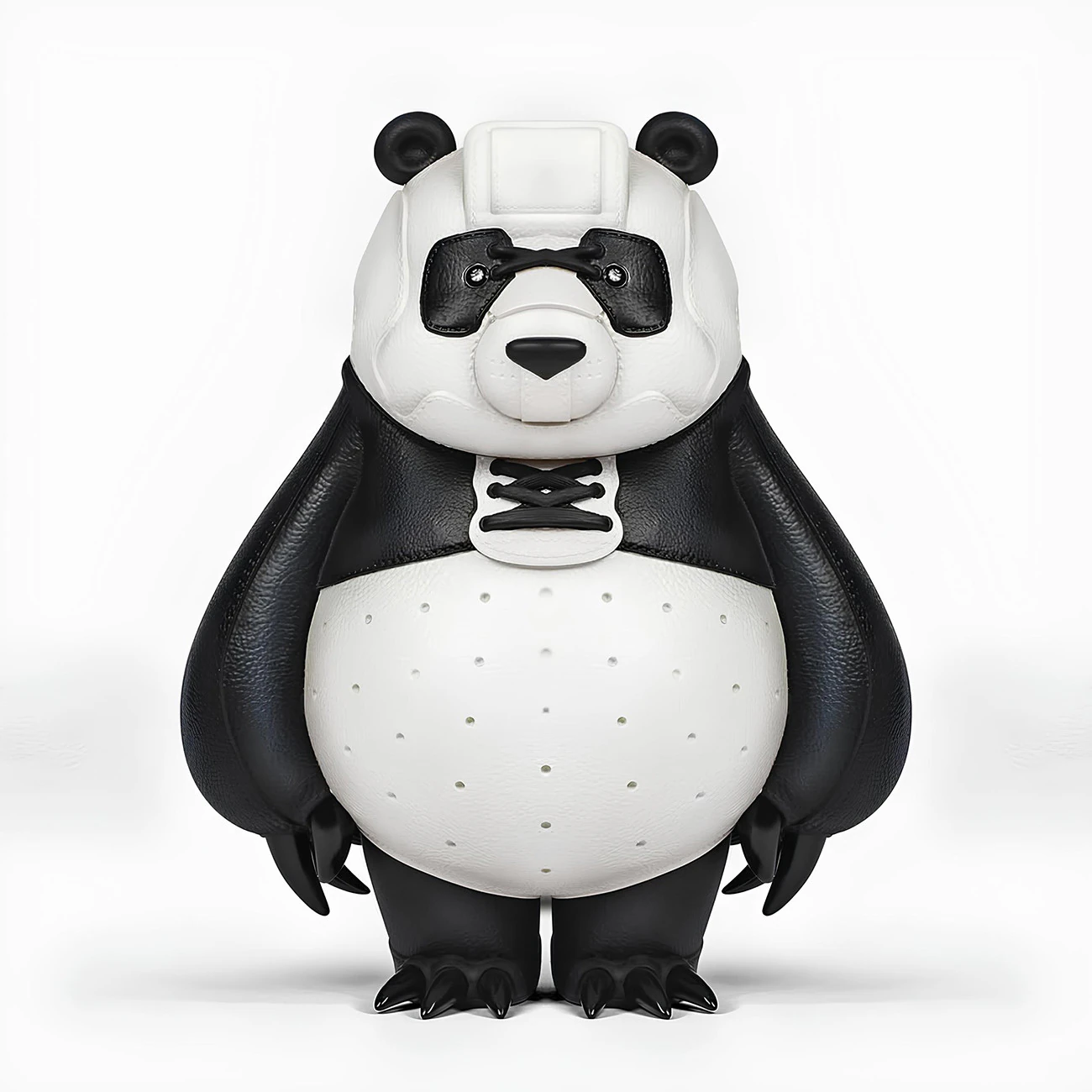 3D Printing Panda assembled from sneaker pieces toy 3D Model .c4d .max .obj .3ds .fbx .stl .blend 