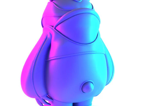 3D Printing Panda assembled from sneaker pieces toy 3D Model