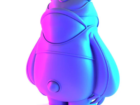 3D Printing Panda assembled from sneaker pieces toy 3D Model