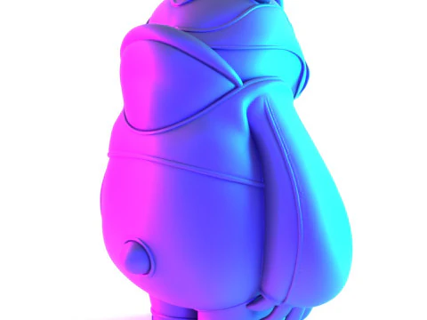 3D Printing Panda assembled from sneaker pieces toy 3D Model