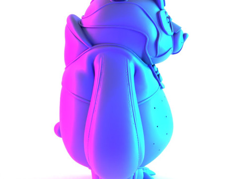 3D Printing Panda assembled from sneaker pieces toy Modelo 3D