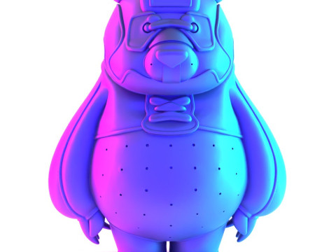 3D Printing Panda assembled from sneaker pieces toy Modelo 3D