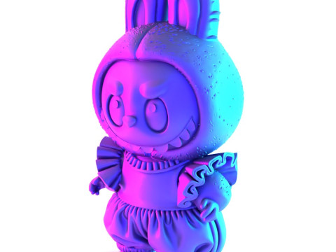 3D Printing Labubu Tutu Skirt toy 3D Model