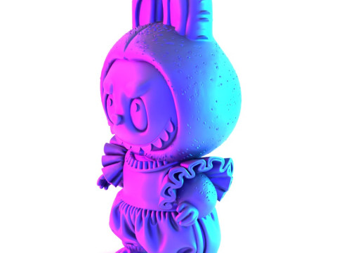 3D Printing Labubu Tutu Skirt toy 3D Model