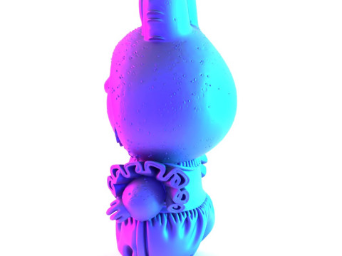 3D Printing Labubu Tutu Skirt toy 3D Model