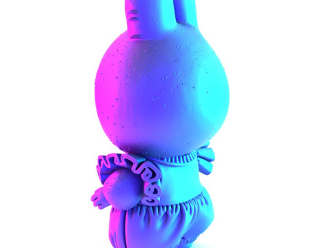 3D Printing Labubu Tutu Skirt toy 3D Model