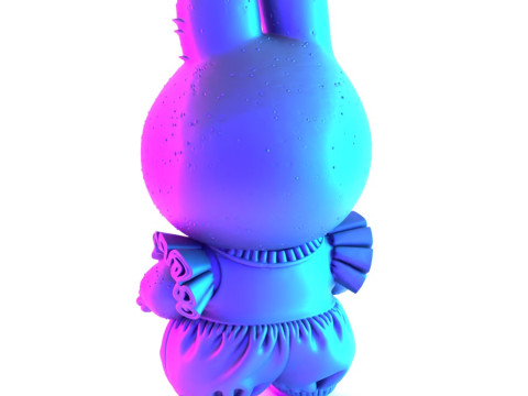 3D Printing Labubu Tutu Skirt toy 3D Model