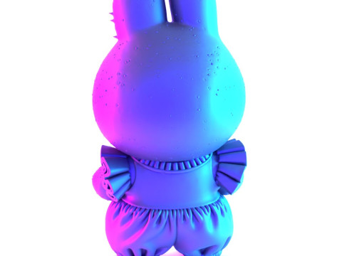 3D Printing Labubu Tutu Skirt toy 3D Model