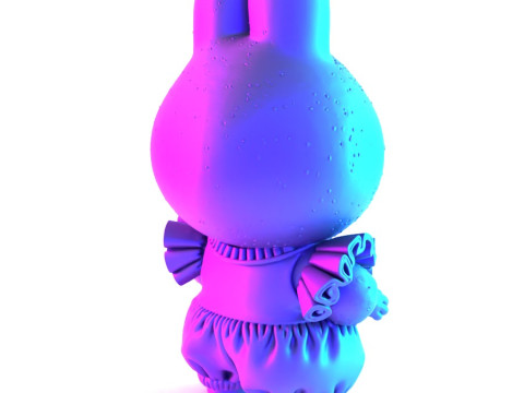 3D Printing Labubu Tutu Skirt toy 3D Model