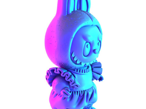 3D Printing Labubu Tutu Skirt toy 3D Model