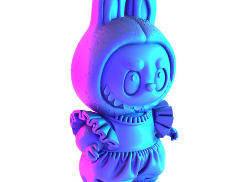 3D Printing Labubu Tutu Skirt toy 3D Model