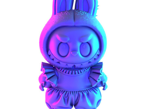3D Printing Labubu Tutu Skirt toy 3D Model