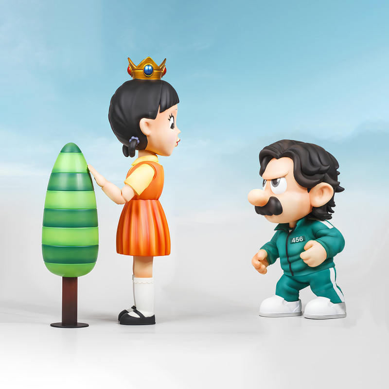 3D Printing Squid Game Super Mario 456 Player Princess Peach toy 3Dモデル .c4d .max .obj .3ds .fbx .stl .blend 