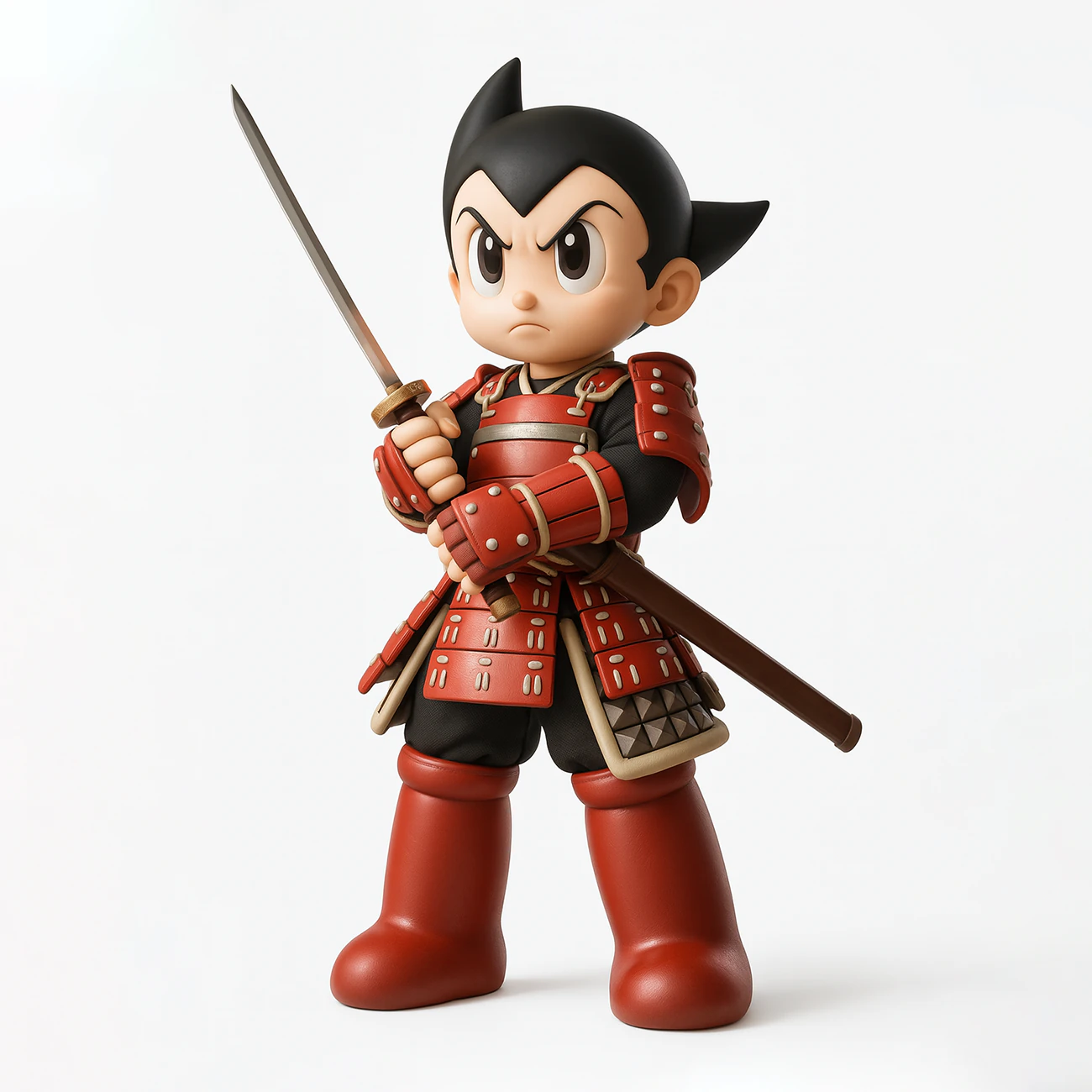 3D Printing Japanese Astroboy Samurai toy 3D Model .c4d .max .obj .3ds .fbx .stl .blend 
