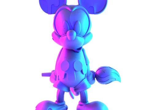 3D Printing Melt Drip Mickey Mouse toy 3D Model
