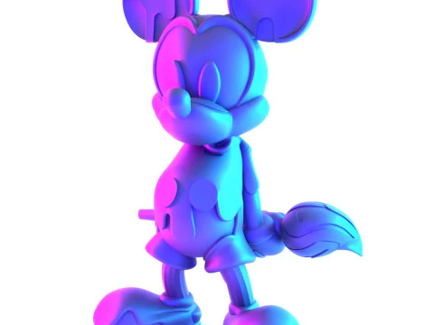 3D Printing Melt Drip Mickey Mouse toy 3D Model