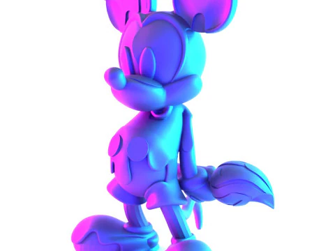 3D Printing Melt Drip Mickey Mouse toy 3D Model
