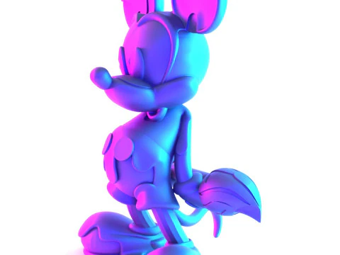 3D Printing Melt Drip Mickey Mouse toy 3D Model