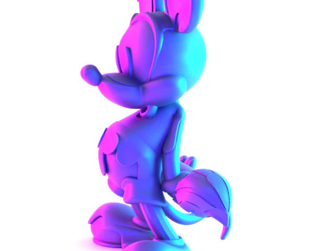 3D Printing Melt Drip Mickey Mouse toy 3D Model