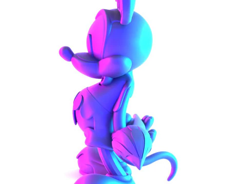 3D Printing Melt Drip Mickey Mouse toy 3D Model